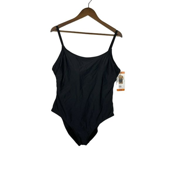 Hurley Other - New Hurley Swimsuit Womens One Pieces UPF 50+ 4 Way Strectch  Size XXL Black